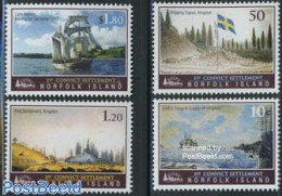Norfolk Island 2007 Convict Settlement 4v, Mint NH, History - Transport - Flags - Ships And Boats - Ships
