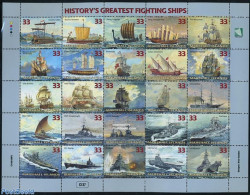 Marshall Islands 1998 War Ships 25v M/s, Mint NH, Transport - Ships And Boats - Ships