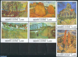 Sierra Leone 1991 Vincent Van Gogh 6 S/s, Mint NH, Art - Modern Art (1850-present) - Paintings - Vincent Van Gogh - Other & Unclassified