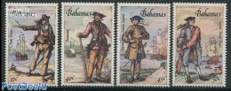 Bahamas 1987 Pirates 4v, Mint NH, Transport - Ships And Boats - Art - Paintings - Schiffe