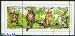 Mali 1998 Cats 4v M/s, Mint NH, Nature - Cats - Mali (1959-...)