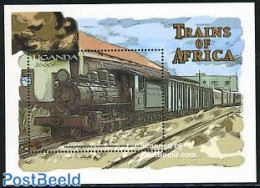 Uganda 2000 African Railways S/s, Rhodesia, Mint NH, Transport - Railways - Eisenbahnen