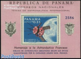 Panama 1966 Jules Verne S/s, Mint NH, Transport - Space Exploration - Art - Authors - Jules Verne - Science Fiction - Schrijvers