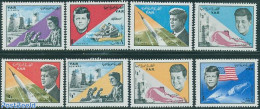 Yemen, Arab Republic 1965 Kennedy 8v, Mint NH, History - Transport - American Presidents - Space Exploration - Other & Unclassified