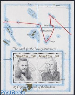 Niuafo'ou 1991 First Mapping S/s, Mint NH, History - Transport - Various - Explorers - Ships And Boats - Maps - Onderzoekers