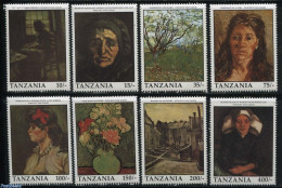 Tanzania 1991 Vincent Van Gogh 8v, Mint NH, Art - Modern Art (1850-present) - Vincent Van Gogh - Tanzanie (1964-...)