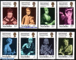 Seychelles 1975 International Womans Year 8v, Mint NH, History - Various - Women - Int. Women's Year 1975 - Zonder Classificatie