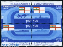India 1984 Fleet 4v [+], Mint NH, Transport - Aircraft & Aviation - Ships And Boats - Nuevos