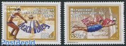 Congo Dem. Republic, (zaire) 2012 Beach Volleyball 2v, Mint NH, Sport - Sport (other And Mixed) - Volleyball - Volleyball