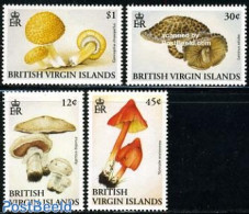 Virgin Islands 1992 Mushrooms 4v, Mint NH, Nature - Mushrooms - Funghi