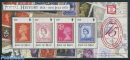 Isle Of Man 2001 HAFNIA Overprint S/s, Mint NH, Philately - Stamps On Stamps - Briefmarken Auf Briefmarken