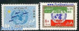 Iran/Persia 1963 United Nations 2v, Mint NH, History - United Nations - Iran