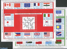 Tonga 2012 Dialogue Partners 28v (2 M/s0, Mint NH, History - Various - Flags - Joint Issues - Joint Issues