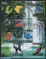 Saint Kitts/Nevis 2013 Butterflies 10v M/s, Mint NH, Nature - Butterflies - Other & Unclassified