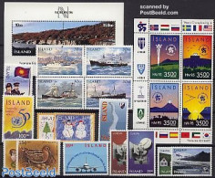 Iceland 1995 Yearset 1995 (20v+1s/s), Mint NH, Various - Yearsets (by Country) - Ungebraucht