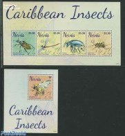Nevis 2013 Insects 2 S/s, Mint NH, Nature - Insects - St.Kitts And Nevis ( 1983-...)