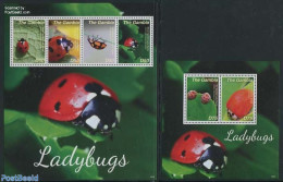 Gambia 2014 Ladybugs 2 S/s, Mint NH, Nature - Insects - Gambia (...-1964)