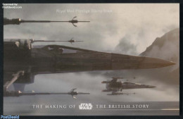 Great Britain 2015 Star Wars Prestige Booklet, Mint NH, History - Performance Art - Transport - Various - Flags - Film.. - Nuevos