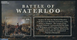 Antigua & Barbuda 2015 Battle Of Waterloo S/s, Mint NH, History - Nature - History - Militarism - Horses - Art - Paint.. - Militaria