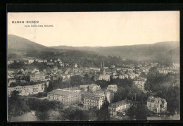 AK Baden-Baden, Von Schloss Solms Aus Gesehen  - Baden-Baden