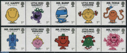 Great Britain 2016 Mr. Men Little Miss 10v (2x[::::]), Mint NH, Art - Comics (except Disney) - Unused Stamps