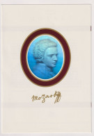 Autriche: Franc Maçonnerie: Superbe Document Sur Mozart Imprimé En Autriche Avec Photo Changeante - Freimaurerei