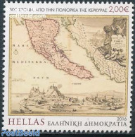 Greece 2016 Siege Of Corfu 1v, Mint NH, History - Various - History - Maps - Ongebruikt