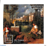 Antigua & Barbuda 2015 The Tempest By Giorgone S/s, Mint NH, Art - Bridges And Tunnels - Paintings - Bridges