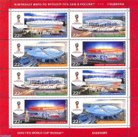 Russia 2017 Worldcup Football, Stadiums M/s (with 2 Sets), Mint NH, Sport - Football - Other & Unclassified