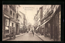 CPA Alencon, Rue Aux Sieurs, Vue De La Rue  - Alencon