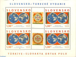 Slovakia 2018 Joint Issue Turkey M/s, Mint NH, Various - Joint Issues - Maps - Neufs