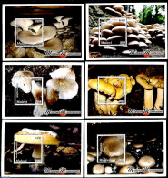 Malawi 2018 Mushrooms 6 S/s, Mint NH, Nature - Mushrooms - Champignons