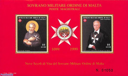 Sovereign Order Of Malta 1999 900 Years Order Of Malteser S/s, Mint NH - Autres & Non Classés