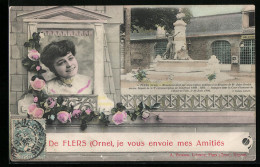 CPA Flers, Monument Jules Gevelot  - Flers