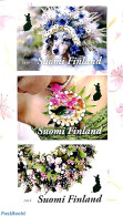 Finland 2019 Flowers Artistic 3v S-a, Mint NH, Nature - Dogs - Flowers & Plants - Ongebruikt