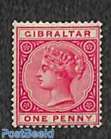 Gibraltar 1886 1p, Stamp Out Of Set, Unused (hinged) - Gibraltar