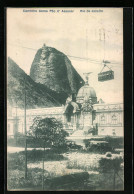 AK Rio De Janeiro, Caminho Aereo Pao D`Assucar, Seilbahn Vor Dem Zuckerhut  - Funicular Railway