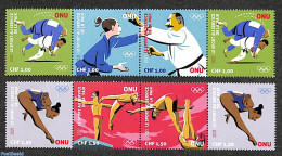 United Nations, Geneva 2021 Olympic Games 6v (2x [:::]), Mint NH, Sport - Judo - Olympic Games - Swimming - Nuoto