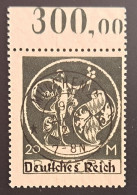 Deutsches Reich 1920, Oberrand Mi 138 POR, Gestempelt - Used Stamps