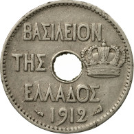 Monnaie, Grèce, George I, 5 Lepta, 1912, TTB, Nickel, KM:62 - Grecia