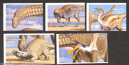 Australia 2022 Dinosaurs 5v S-a, Mint NH, Nature - Prehistoric Animals - Unused Stamps