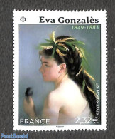 France 2023 Eva Gonzales 1v, Mint NH, Art - Paintings - Ungebraucht