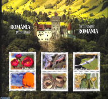Romania 2023 Picturesque Romania S/s, Mint NH, Nature - Animals (others & Mixed) - Birds - Flowers & Plants - Wine & W.. - Ongebruikt