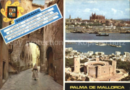 72514854 Palma De Mallorca Calle De La Almudaina Catedral Castillo De Bellver Y  - Autres & Non Classés