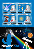 Djibouti 2023 Isaac Newton, Mint NH, Science - Inventors - Dschibuti (1977-...)