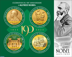 Djibouti 2023 Alfred Nobel, Mint NH, History - Science - Nobel Prize Winners - Inventors - Nobel Prize Laureates