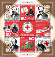 Djibouti 2023 Red Cross, Mint NH, Health - Transport - Red Cross - Automobiles - Ships And Boats - Rode Kruis