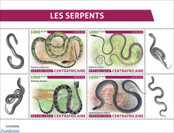 Central Africa 2023 Snakes, Mint NH, Nature - Snakes - República Centroafricana