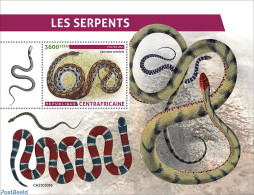 Central Africa 2023 Snakes, Mint NH, Nature - Snakes - Zentralafrik. Republik
