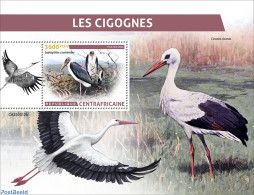 Central Africa 2023 Storks, Mint NH, Nature - Birds - Storks - Centrafricaine (République)